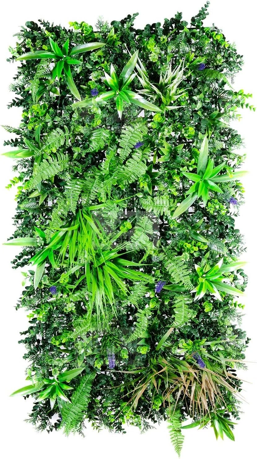 Artificial Kauai Living Wall Vertical Garden for Outdoor Hedge Installments or Indoor Decor (5 Pack) 28 SQF