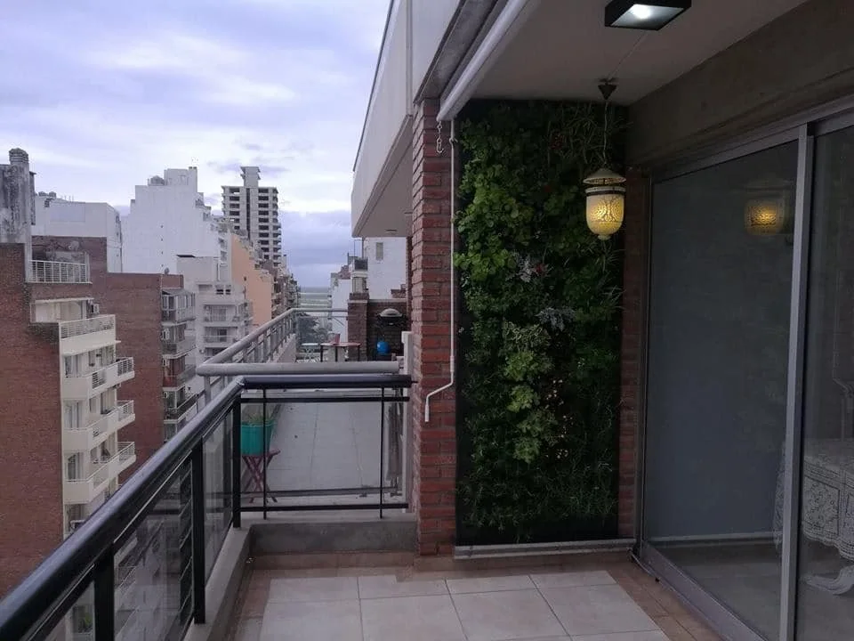 Healing and Transformation: vertical garden on a balcony